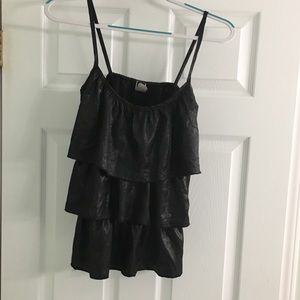 Black with Silver Shingle Camisole style